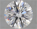 Lab Grown Diamond 4.08 Carats, Round with Excellent Cut, E Color, VVS2 Clarity and Certified by GIA