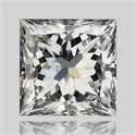 Natural Diamond 0.36 Carats, Princess with  Cut, D Color, SI1 Clarity and Certified by GIA