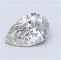 Natural Diamond 1.21 Carats, Pear with  Cut, I Color, SI2 Clarity and Certified by GIA