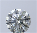Natural Diamond 0.70 Carats, Round with Excellent Cut, K Color, VVS2 Clarity and Certified by GIA