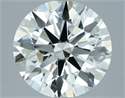 Natural Diamond 2.99 Carats, Round with Excellent Cut, J Color, VVS1 Clarity and Certified by IGI