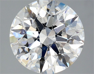 Picture of Natural Diamond 3.11 Carats, Round with Excellent Cut, D Color, SI2 Clarity and Certified by GIA