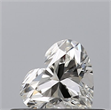Natural Diamond 0.37 Carats, Heart with  Cut, H Color, IF Clarity and Certified by GIA