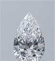 Natural Diamond 0.30 Carats, Pear with  Cut, D Color, VVS1 Clarity and Certified by GIA