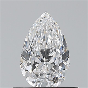 Picture of Natural Diamond 0.50 Carats, Pear with  Cut, D Color, VS1 Clarity and Certified by GIA