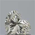 Natural Diamond 0.52 Carats, Heart with  Cut, J Color, IF Clarity and Certified by IGI