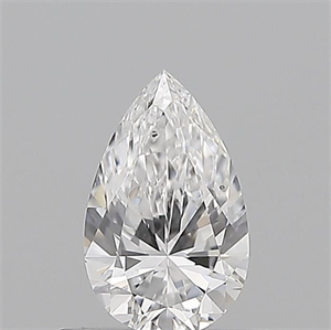 Picture of Natural Diamond 0.50 Carats, Pear with  Cut, D Color, SI1 Clarity and Certified by GIA
