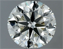 Natural Diamond 1.00 Carats, Round with Very Good Cut, J Color, VS2 Clarity and Certified by IGI