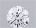 Lab Grown Diamond 1.26 Carats, Round with Ideal Cut, D Color, VS1 Clarity and Certified by IGI