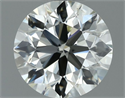 Natural Diamond 0.71 Carats, Round with Excellent Cut, K Color, VS2 Clarity and Certified by IGI
