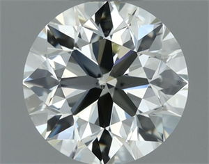 Picture of Natural Diamond 0.71 Carats, Round with Excellent Cut, K Color, VS2 Clarity and Certified by IGI