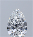Natural Diamond 0.50 Carats, Pear with  Cut, E Color, VS2 Clarity and Certified by GIA