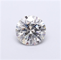 Lab Grown Diamond 1.10 Carats, Round with Ideal Cut, G Color, VVS2 Clarity and Certified by IGI