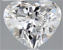 Natural Diamond 2.01 Carats, Heart with  Cut, E Color, VS2 Clarity and Certified by GIA