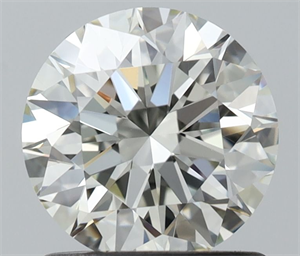 Picture of Natural Diamond 1.06 Carats, Round with Excellent Cut, I Color, VVS1 Clarity and Certified by IGI