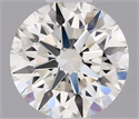 Natural Diamond 0.44 Carats, Round with Excellent Cut, J Color, VS1 Clarity and Certified by IGI