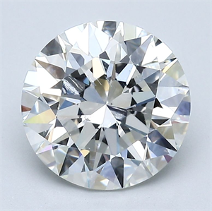Foto Diamante Natural 3.02 quilates, Redondo , Color G, claridad SI1 y certificado GIA de
