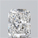 Natural Diamond 1.01 Carats, Radiant with  Cut, F Color, SI2 Clarity and Certified by GIA
