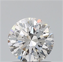 Natural Diamond 0.85 Carats, Round with Excellent Cut, H Color, SI1 Clarity and Certified by GIA