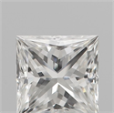 Natural Diamond 0.23 Carats, Princess with  Cut, F Color, VVS2 Clarity and Certified by IGI