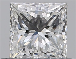 Foto Diamante Natural 0.42 quilates, Princesa , Color E, claridad VVS1 y certificado GIA de
