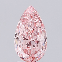 Picture of Lab Grown Diamond 2.21 Carats, Pear with  Cut, Fancy Vivid Pink Color, VS1 Clarity and Certified by IGI
