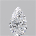 Natural Diamond 0.70 Carats, Pear with  Cut, D Color, VS1 Clarity and Certified by GIA