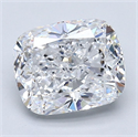 Diamante Natural 2.51 quilates, Del cojín , Color D, claridad VS2 y certificado GIA