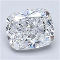 Diamante Natural 2.51 quilates, Del cojín , Color D, claridad VS2 y certificado GIA