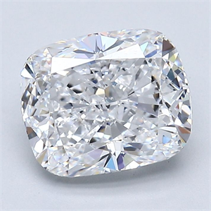 Foto Diamante Natural 2.51 quilates, Del cojín , Color D, claridad VS2 y certificado GIA de