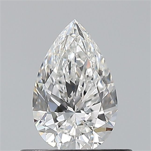 Foto Diamante Natural 0.50 quilates, De pera , Color F, claridad VVS2 y certificado GIA de
