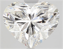 Natural Diamond 2.10 Carats, Heart with  Cut, F Color, VVS1 Clarity and Certified by GIA