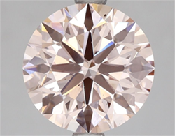 Picture of Lab Grown Diamond 2.80 Carats, Round with Excellent Cut, Fancy Intense Pink Color, VS2 Clarity and Certified by IGI