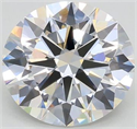 Lab Grown Diamond 2.04 Carats, Round with Excellent Cut, F Color, VVS2 Clarity and Certified by GIA