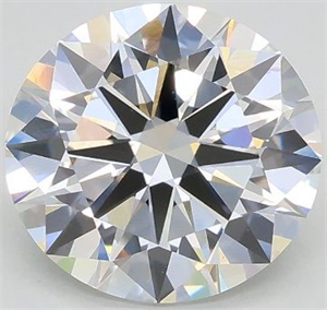Picture of Lab Grown Diamond 2.04 Carats, Round with Excellent Cut, F Color, VVS2 Clarity and Certified by GIA