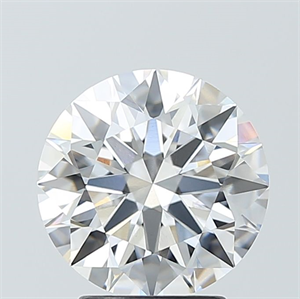 Picture of Lab Grown Diamond 3.09 Carats, Round with Ideal Cut, F Color, VVS1 Clarity and Certified by IGI