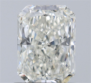 Picture of Natural Diamond 1.01 Carats, Radiant with  Cut, H Color, VS2 Clarity and Certified by IGI