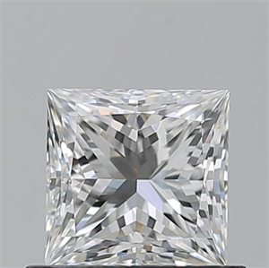 Picture of Natural Diamond 0.71 Carats, Princess with  Cut, H Color, VVS1 Clarity and Certified by GIA