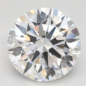 Picture of Lab Grown Diamond 3.60 Carats, Round with Ideal Cut, D Color, IF Clarity and Certified by IGI