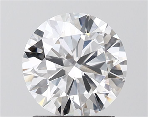 Picture of Lab Grown Diamond 1.50 Carats, Round with Very Good Cut, D Color, VVS2 Clarity and Certified by IGI