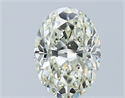 Natural Diamond 1.70 Carats, Oval with  Cut, L Color, SI1 Clarity and Certified by GIA