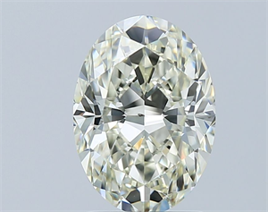Picture of Natural Diamond 1.70 Carats, Oval with  Cut, L Color, SI1 Clarity and Certified by GIA