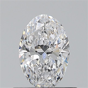 Picture of Natural Diamond 0.54 Carats, Oval with  Cut, D Color, VS2 Clarity and Certified by GIA
