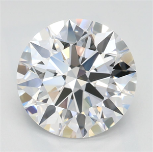 Picture of Lab Grown Diamond 2.37 Carats, Round with Ideal Cut, D Color, IF Clarity and Certified by IGI