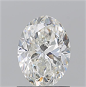 Natural Diamond 1.20 Carats, Oval with  Cut, H Color, VVS2 Clarity and Certified by GIA