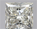 Natural Diamond 0.91 Carats, Princess with  Cut, K Color, VS1 Clarity and Certified by GIA