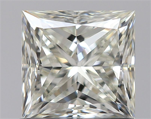 Picture of Natural Diamond 0.91 Carats, Princess with  Cut, K Color, VS1 Clarity and Certified by GIA