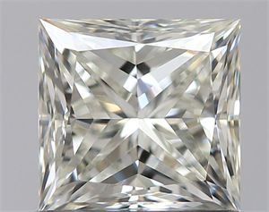 Picture of Natural Diamond 0.91 Carats, Princess with  Cut, K Color, VS1 Clarity and Certified by GIA