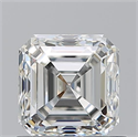 Natural Diamond 1.01 Carats, Asscher with  Cut, I Color, VVS2 Clarity and Certified by GIA