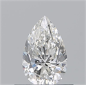 Natural Diamond 0.53 Carats, Pear with  Cut, G Color, VVS2 Clarity and Certified by GIA